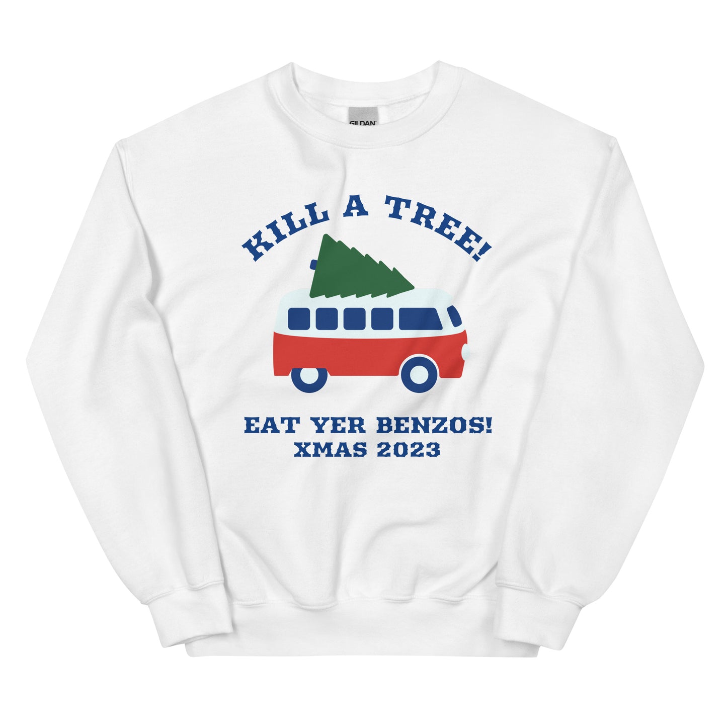 KILL A TREE / EAT YOUR BENZOS XMAS SWEATER.